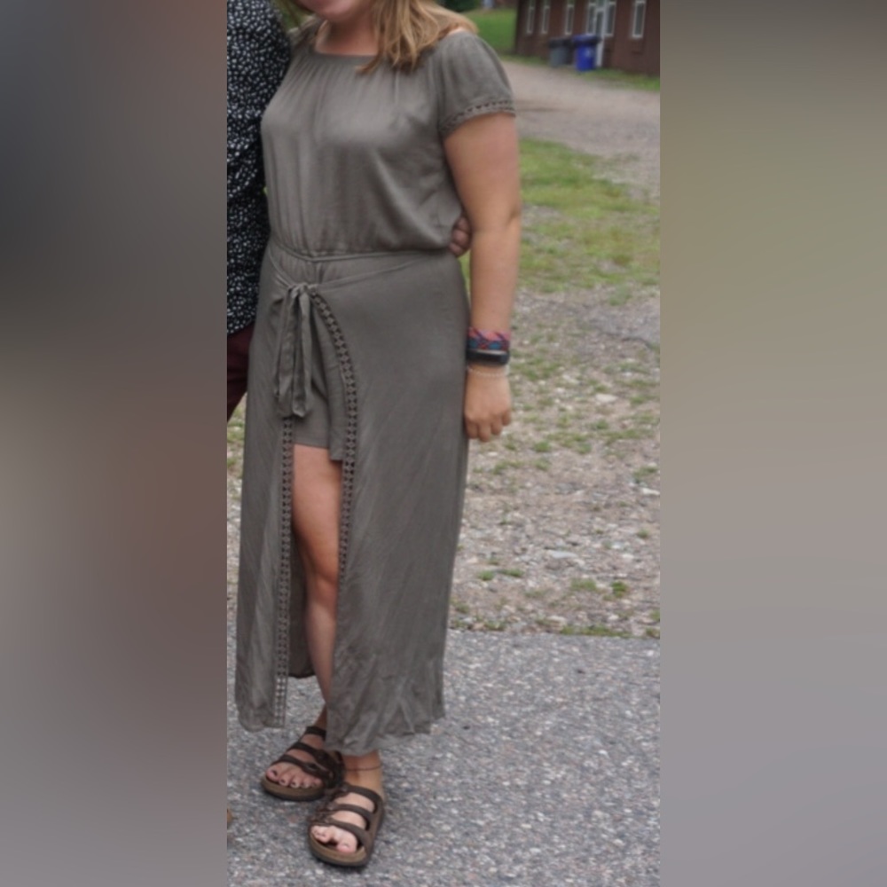 Boho Olive Romper